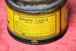 Vintage Early Golden Fleece HEX One Pound Grease Tin