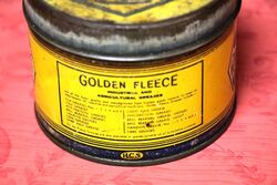 Vintage Early Golden Fleece HEX One Pound Grease Tin