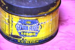 Vintage Early Golden Fleece HEX One Pound Grease Tin