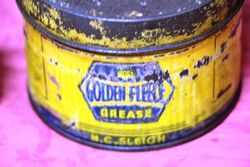Vintage Early Golden Fleece HEX One Pound Grease Tin
