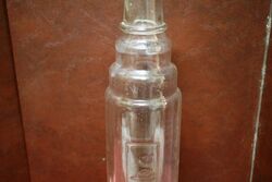 Vintage Embossed Essolube Quart Oil Bottle