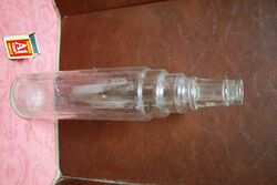 Vintage Embossed Essolube Quart Oil Bottle