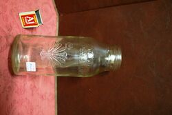 Vintage Embossed Shell 1 quart Oil Bottle