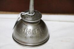 Vintage Embossed Singer Thumb Pump Oiler with 312 Spout