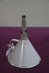 Vintage Enamel Funnel 