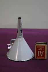 Vintage Enamel Funnel 