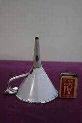 Vintage Enamel Funnel 