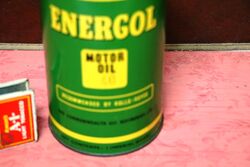 Vintage Energol Motor Oil 40 One Quart Canister Tin