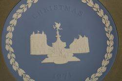 Vintage English Wedgwood Christmas 1971 Plate With Original Box 