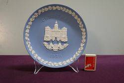 English Wedgwood Jasper-ware Christmas Plate 1980 