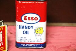 Vintage Esso Pictorial Oil Drip Man Handy Oiler 