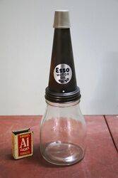 Vintage Esso Tin Top on a Pint Oil Bottle.