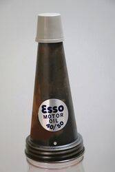 Vintage Esso Tin Top on a Pint Oil Bottle