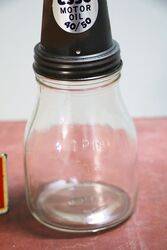 Vintage Esso Tin Top on a Pint Oil Bottle