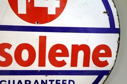 Vintage Essolene Pure Petrol Double Sided Enamel Sign 