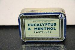 Vintage Eucalyptus & Menthol Pastilles Tin. #