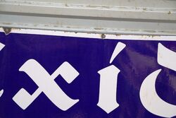 Vintage Exide Batteries Service Station Advertising Sign 