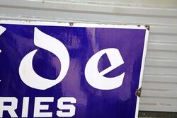 Vintage Exide Batteries Service Station Advertising Sign 