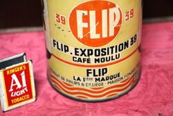 Vintage FLIP Coffee Pictorial Tin