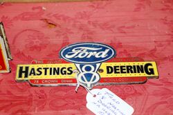 Vintage FORD V8 Hastings Deering Badge By HR Hobson Melb