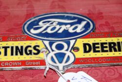 Vintage FORD V8 Hastings Deering Badge By HR Hobson Melb