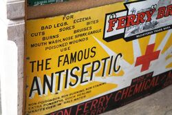 Vintage Ferry Brand AntisepticDisinfectant Enamel Sign 