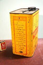 Vintage FirezOne Oil One Gallon Tin