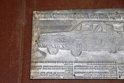 Vintage Ford Fairlane 500 Advertising Printers Block