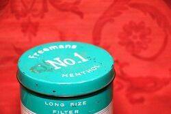 Vintage Freemans No1 Menthol Cigarettes Can