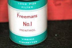 Vintage Freemans No1 Menthol Cigarettes Can