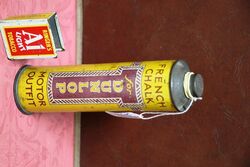 Vintage French Chalk for Dunlop Motor Outfit Tin