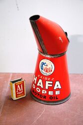 Vintage French Hafa Dopee Motor Oil I litre Pourer