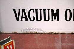 Vintage Gargoyle Mobiloil Double Sided Enamel Sign
