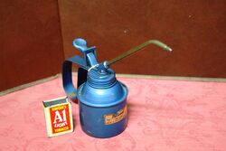 Vintage German Pressol Thumb Pump 1 pint Oiler.
