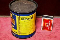 Vintage Golden Fleece CinemaScope 1lb Grease Tin