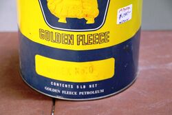 Vintage Golden Fleece Duo Durex no0 5lb Grease Tin