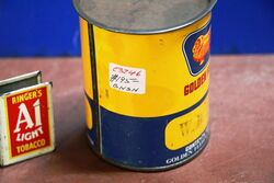 Vintage Golden Fleece Duo Wheel Bearing 1lb Grease Tin