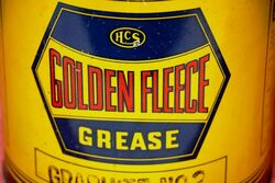 Vintage Golden Fleece HEX 5lb Graphite No 2 Grease Tin