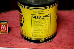 Vintage Golden Fleece HEX 5lb Graphite No 2 Grease Tin