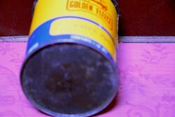 Vintage Golden Fleece Ram on Bone Water Pump 1lb Tin