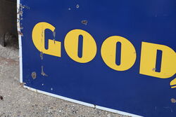 Vintage GoodYear Tyres Enamel Advertising Sign 