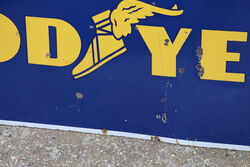 Vintage GoodYear Tyres Enamel Advertising Sign 