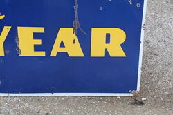 Vintage GoodYear Tyres Enamel Advertising Sign 