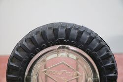 Vintage Good Year Tyre Rubber and Glass Promotional Ashtray