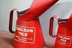 Vintage Graduated Set of 3 Thelson Oils JugPourers