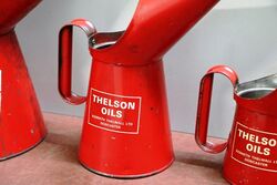 Vintage Graduated Set of 3 Thelson Oils JugPourers