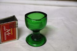 Vintage Green Glass Eye Wash Cup