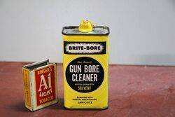 Vintage Handy Oiler. Brite-Bore Gun Bore Cleaner.