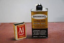 Vintage Handy Oiler. Browning Ultra Fine Gun Oil.