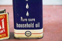 Vintage Handy Oiler PureSure Household Oil